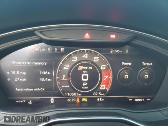 ✅ 2018 Audi RS 5 • VIN: WUAPWAF54JA904437 • Лот: 84095904. Опубликован ранее на Copart с пробегом 110 503 миль. Бесплатный доступ к архиву аукционных продаж из США и подробный отчёт об истории автомобиля на DreamBid. Изображение 9.