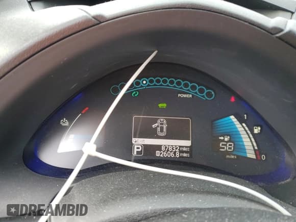 ✅ 2015 Nissan LEAF S • VIN: 1N4AZ0CP5FC300701 • Lot: 90503955. Listed on Copart with 87,832 mi. Free auction sales archive from the USA and detailed vehicle history report at DreamBid. Image 9.