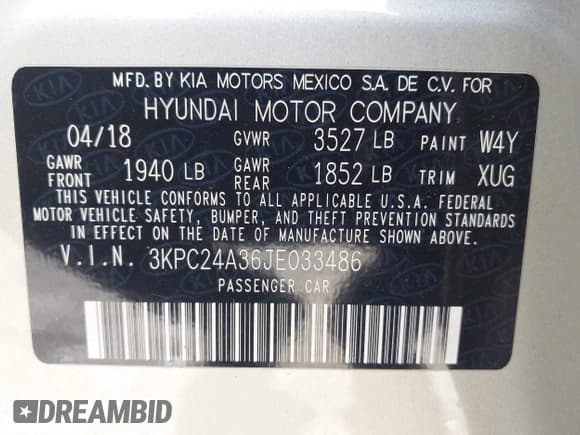 ✅ 2018 Hyundai Accent SE • VIN: 3KPC24A36JE033486 • Lot: 41995147. Wystawiony na IAAI z przebiegiem 75 599 mil. Bezpłatny archiwum sprzedaży aukcyjnych z USA i szczegółowy raport historii pojazdu na DreamBid. Zdjęcie 9.