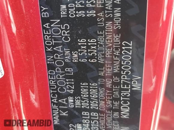 ✅ 2023 Kia Niro SX Touring • VIN: KNDCT3LE7P5050212 • Lot: 61803615. Listed on Copart with Not provided. Free auction sales archive from the USA and detailed vehicle history report at DreamBid. Image 14.