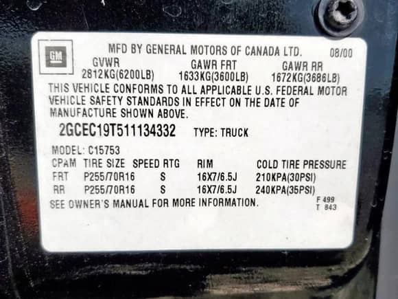 2001 Chevrolet Silverado 1500 LT z VIN 2GCEC19T511134332, wystawiony jako Copart lot #66184995 z przebiegiem 319 523 mil mil oraz Szkoda całkowita • Salvage title. Historia ofert i sprzedaży dostępna na DreamBid. Obrazek 13.