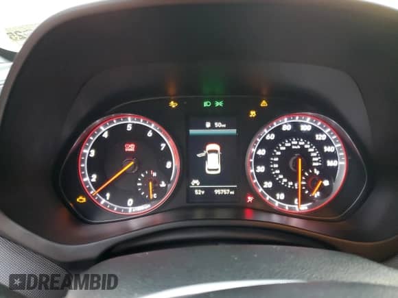 2019 Hyundai Veloster Turbo with VIN KMHTH6AB3KU011350, listed as a Copart auction lot 86561184 with 95,757 mi miles and Salvage title. Bid and sale history available at DreamBid. Image 9.