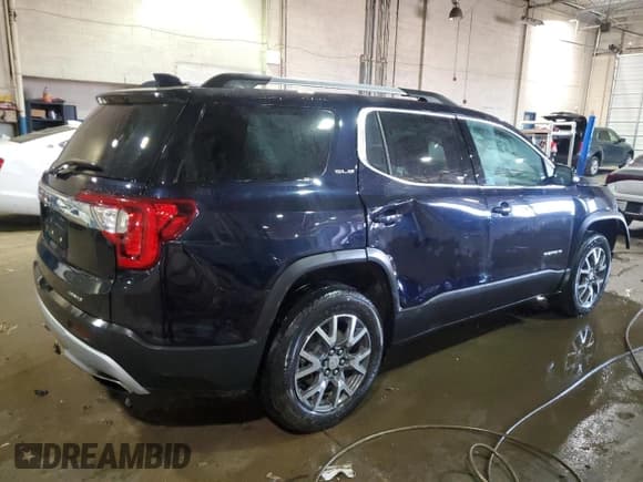 ✅ 2021 GMC Acadia SLE • VIN: 1GKKNRL49MZ192425 • Lot: 49646765. Listed on Copart with 43,110 mi. Free auction sales archive from the USA and detailed vehicle history report at DreamBid. Image 3.