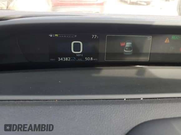 2021 Toyota Prius L Eco with VIN JTDKAMFU9M3134940, listed as a Copart auction lot 71632875 with 34,382 mi miles and Salvage title. Bid and sale history available at DreamBid. Image 9.