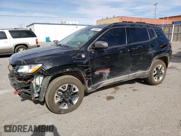 ✅ 2018 Jeep Compass Trailhawk • VIN: 3C4NJDDB7JT207477 • Lot: 70109175. Listed on Copart with 52,853 mi. Free auction sales archive from the USA and detailed vehicle history report at DreamBid. Image 1.