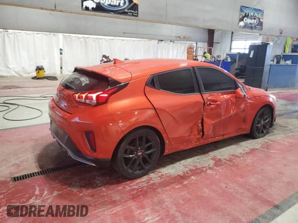 2019 Hyundai Veloster Turbo z VIN KMHTH6AB9KU015130, wystawiony jako Copart lot #88855185 z przebiegiem 97 021 mil mil oraz Szkoda całkowita • Salvage title. Historia ofert i sprzedaży dostępna na DreamBid. Obrazek 3.