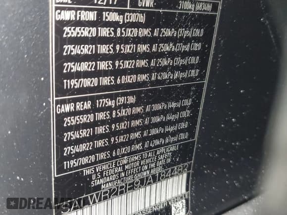 ✅ 2018 Land Rover Range Rover Sport • VIN: SALWR2RE9JA184482 • Lot: 67493055. Listed on Copart with 64,306 mi. Free auction sales archive from the USA and detailed vehicle history report at DreamBid. Image 13.