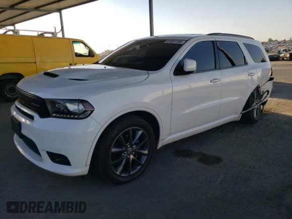 2018 Dodge Durango GT z VIN 1C4RDJDG9JC439626, wystawiony jako Copart lot #81697785 z przebiegiem 105 645 mil mil oraz Szkoda całkowita • Salvage title. Historia ofert i sprzedaży dostępna na DreamBid. Obrazek 1.