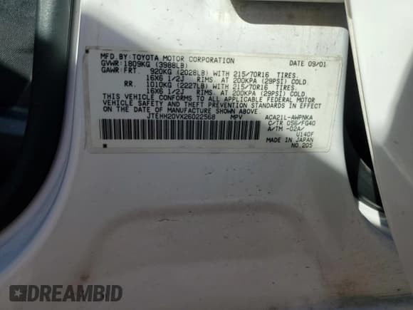 ✅ 2002 Toyota RAV4 • VIN: JTEHH20VX26022568 • Lot: 82245495. Wystawiony na Copart z przebiegiem 138 156 mil. Bezpłatny archiwum sprzedaży aukcyjnych z USA i szczegółowy raport historii pojazdu na DreamBid. Zdjęcie 12.