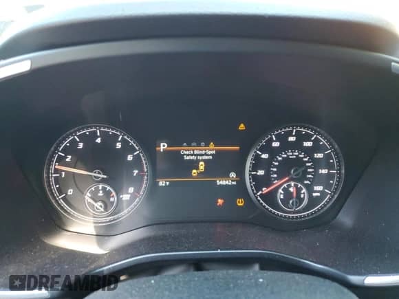 2022 Hyundai Santa Fe SEL with VIN 5NMS24AJ5NH408454, listed as a Copart auction lot 66262695 with 54,842 mi miles and Salvage title. Bid and sale history available at DreamBid. Image 9.