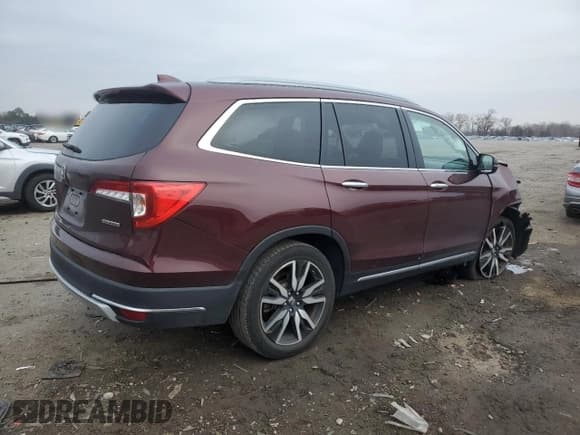 ✅ 2020 Honda Pilot Touring 7-Passenger • VIN: 5FNYF5H64LB023309 • Lot: 93336365. Listed on Copart with 66,393 mi. Free auction sales archive from the USA and detailed vehicle history report at DreamBid. Image 3.