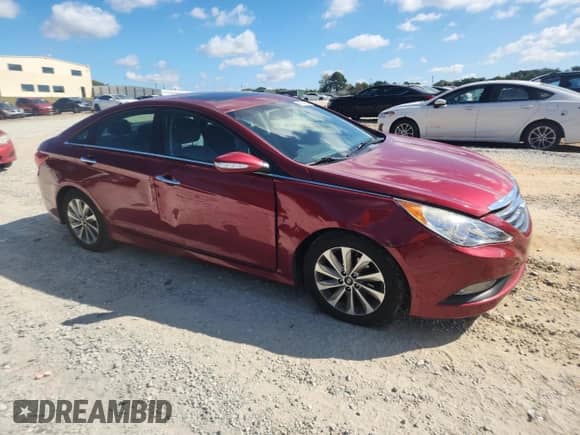 2014 Hyundai Sonata Limited z VIN 5NPEC4AC7EH823192, wystawiony jako Copart lot #86286355 z przebiegiem 98 713 mil mil oraz Szkoda całkowita • Salvage title. Historia ofert i sprzedaży dostępna na DreamBid. Obrazek 4.