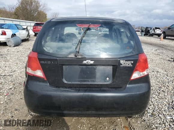 2005 Chevrolet Aveo LS with VIN KL1TD62695B359372, listed as a Copart auction lot 80977444 with 207,329 mi miles and Salvage title. Bid and sale history available at DreamBid. Image 6.
