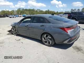 2024 Hyundai Elantra SEL with VIN KMHLS4DG2RU672486, listed as a Copart auction lot 50594775 with 6,577 mi miles and Salvage title. Bid and sale history available at DreamBid. Image 2.