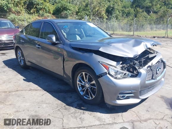 ✅ 2015 Infiniti Q50 Premium • VIN: JN1BV7AR3FM415818 • Lot: 43250031. Listed on IAAI with 94,318 mi. Free auction sales archive from the USA and detailed vehicle history report at DreamBid. Image 1.