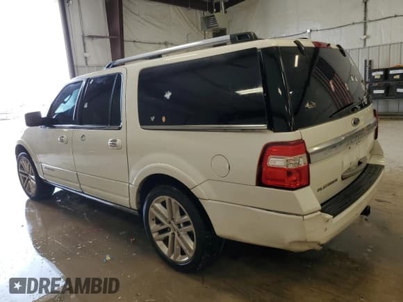 ✅ 2016 Ford Expedition Max Platinum • VIN: 1FMJK1LT3GEF05677 • Lot: 77033294. Listed on Copart with 145,059 mi. Free auction sales archive from the USA and detailed vehicle history report at DreamBid. Image 2.