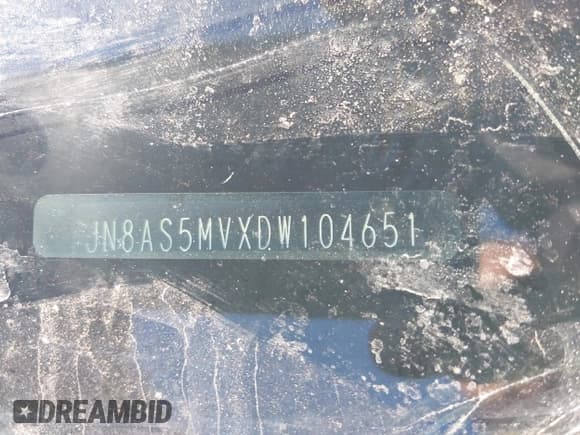 ✅ 2013 Nissan Rogue SV • VIN: JN8AS5MVXDW104651 • Lot: 43799495. Wystawiony na IAAI z przebiegiem 191 086 mil. Bezpłatny archiwum sprzedaży aukcyjnych z USA i szczegółowy raport historii pojazdu na DreamBid. Zdjęcie 9.