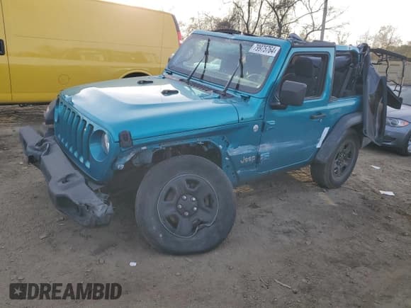 ✅ 2020 Jeep Wrangler Willys • VIN: 1C4GJXAN2LW328634 • Lot: 79975764. Listed on Copart with 43,186 mi. Free auction sales archive from the USA and detailed vehicle history report at DreamBid. Image 1.