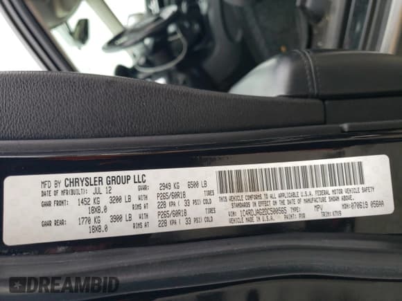 ✅ 2013 Dodge Durango SXT • VIN: 1C4RDJAG2DC500565 • Лот: 90652835. Опубликован ранее на Copart с пробегом 263 812 миль. Бесплатный доступ к архиву аукционных продаж из США и подробный отчёт об истории автомобиля на DreamBid. Изображение 13.