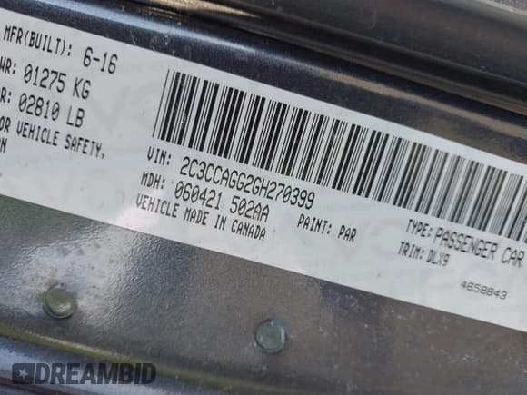 ✅ 2016 Chrysler 300 S • VIN: 2C3CCAGG2GH270399 • Лот: 41811189. Опубликован ранее на IAAI с пробегом 142 106 миль. Бесплатный доступ к архиву аукционных продаж из США и подробный отчёт об истории автомобиля на DreamBid. Изображение 9.