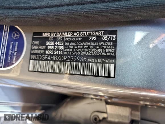 ✅ 2013 Mercedes-Benz C 250 Luxury • VIN: WDDGF4HBXDR299935 • Лот: 96588895. Опубликован ранее на Copart с пробегом 143 235 миль. Бесплатный доступ к архиву аукционных продаж из США и подробный отчёт об истории автомобиля на DreamBid. Изображение 13.