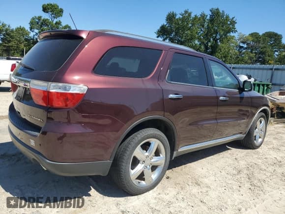 ✅ 2012 Dodge Durango Citadel • VIN: 1C4RDHEG0CC130055 • Lot: 70484864. Listed on Copart with 134,662 mi. Free auction sales archive from the USA and detailed vehicle history report at DreamBid. Image 3.