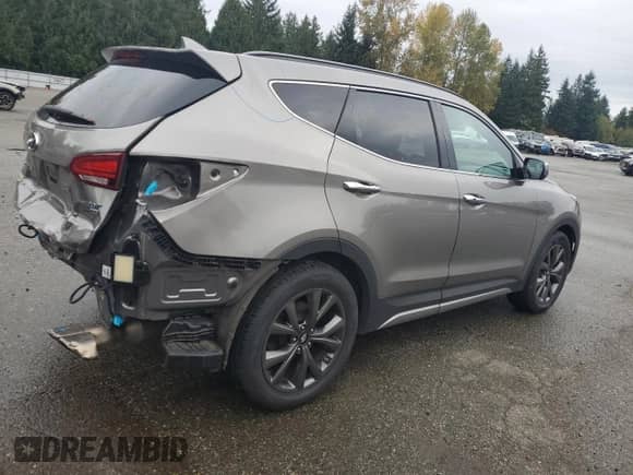 2017 Hyundai Santa Fe Ultimate with VIN 5XYZWDLA3HG485502, listed as a Copart auction lot 90261245 with 84,872 mi miles and Salvage title. Bid and sale history available at DreamBid. Image 3.