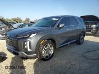 2023 Hyundai Palisade SEL с VIN KM8R4DGE0PU589585, выставлен на аукционе Copart как лот 74670494 с пробегом 8 132 миль миль и Списание • Salvage title. История ставок и продаж доступна на DreamBid. Изображение 1.