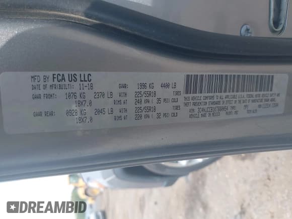 ✅ 2019 Jeep Compass Limited • VIN: 3C4NJCCB1KT660054 • Lot: 42324884. Listed on IAAI with 89,463 mi. Free auction sales archive from the USA and detailed vehicle history report at DreamBid. Image 9.