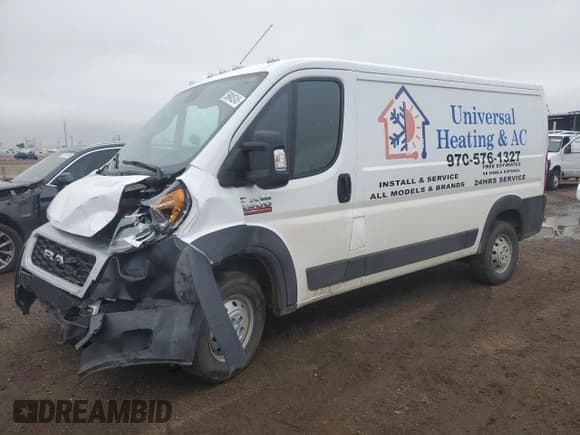 ✅ 2021 Ram ProMaster Cargo • VIN: 3C6LRVVG6ME542634 • Lot: 58045245. Wystawiony na Copart z przebiegiem 70 179 mil. Bezpłatny archiwum sprzedaży aukcyjnych z USA i szczegółowy raport historii pojazdu na DreamBid. Zdjęcie 1.