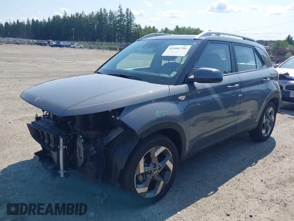 ✅ 2022 Hyundai Venue SEL • VIN: KMHRC8A34NU161274 • Lot: 42406706. Listed on IAAI with 9,500 mi. Free auction sales archive from the USA and detailed vehicle history report at DreamBid. Image 2.