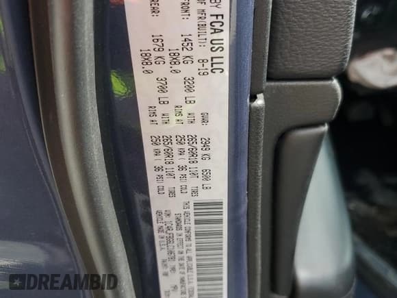 ✅ 2020 Jeep Grand Cherokee Limited • VIN: 1C4RJFBG6LC106781 • Лот: 85169335. Опубликован ранее на Copart с пробегом 58 890 миль. Бесплатный доступ к архиву аукционных продаж из США и подробный отчёт об истории автомобиля на DreamBid. Изображение 13.