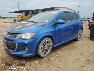 2018 Chevrolet Sonic LT with VIN 1G1JD6SH1J4107995, listed as a Copart auction lot 59682205 with 93,253 mi miles and Clean title. Bid and sale history available at DreamBid. Image 1.