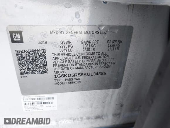 ✅ 2019 Cadillac CT6 Premium Luxury AWD • VIN: 1G6KD5RS5KU134385 • Lot: 43360492. Wystawiony na IAAI z przebiegiem 78 903 mil. Bezpłatny archiwum sprzedaży aukcyjnych z USA i szczegółowy raport historii pojazdu na DreamBid. Zdjęcie 9.