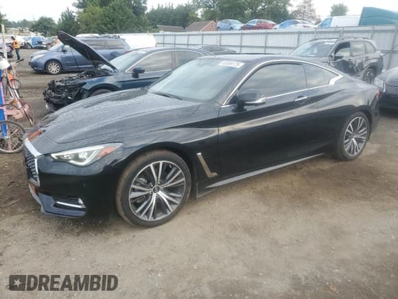 ✅ 2021 Infiniti Q60 Luxe • VIN: JN1EV7KL6MM470400 • Lot: 80089175. Listed on Copart with 30,918 mi. Free auction sales archive from the USA and detailed vehicle history report at DreamBid. Image 1.