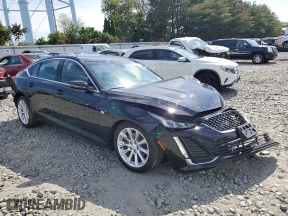 ✅ 2022 Cadillac CT5 Luxury • VIN: 1G6DM5RK0N0110497 • Lot: 80909325. Listed on Copart with 21,592 mi. Free auction sales archive from the USA and detailed vehicle history report at DreamBid. Image 4.