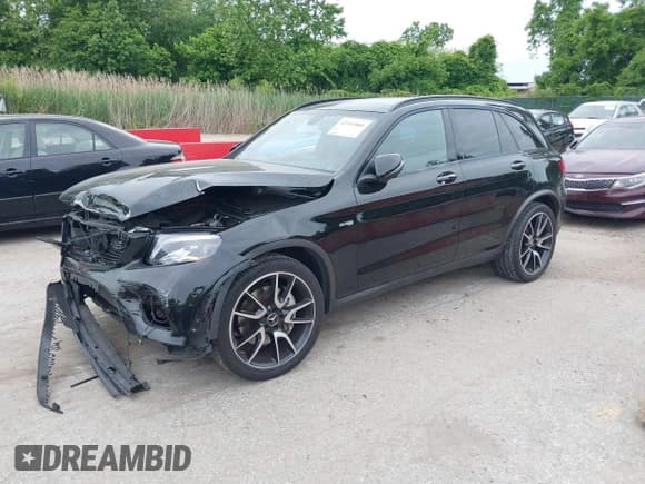 ✅ 2019 Mercedes-Benz GLC 43 AMG • VIN: WDC0G6EB2KF574201 • Lot: 42341880. Listed on IAAI with 52,759 mi. Free auction sales archive from the USA and detailed vehicle history report at DreamBid. Image 2.