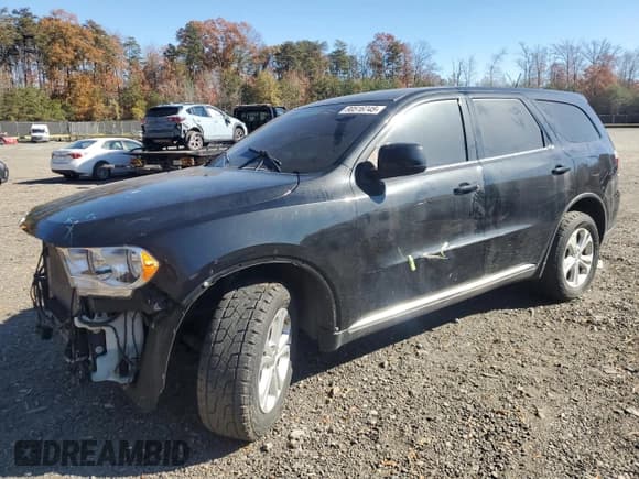 ✅ 2013 Dodge Durango SXT • VIN: 1C4RDJAG5DC564910 • Lot: 90516745. Listed on Copart with 163,155 mi. Free auction sales archive from the USA and detailed vehicle history report at DreamBid. Image 1.