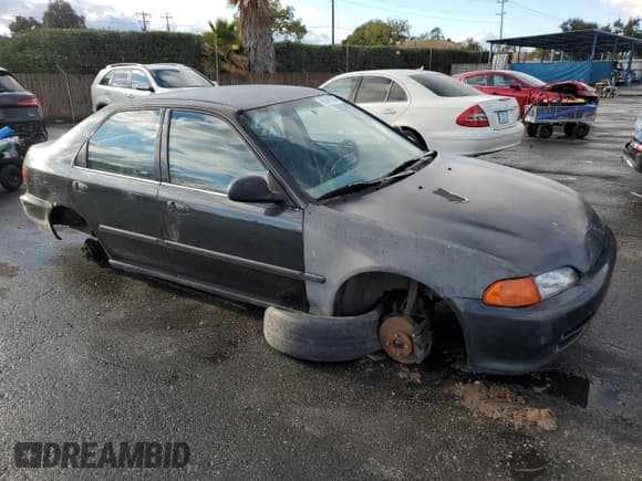 ✅ 1992 Honda Civic DX • VIN: 1HGEG8542NL071753 • Lot: 80445234. Listed on Copart with 152,546 mi. Free auction sales archive from the USA and detailed vehicle history report at DreamBid. Image 4.