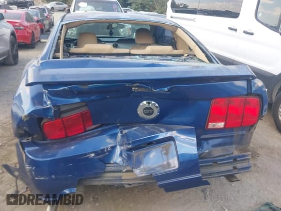 ✅ 2007 Ford Mustang GT Deluxe • VIN: 1ZVHT82H675262904 • Lot: 43120085. Listed on IAAI with 165,412 mi. Free auction sales archive from the USA and detailed vehicle history report at DreamBid. Image 6.