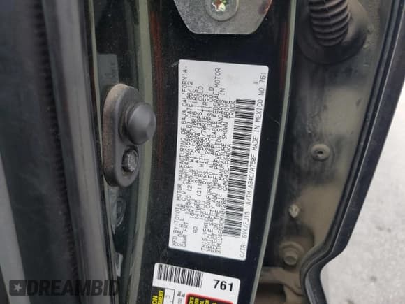 ✅ 2012 Toyota Tacoma • VIN: 3TMLU4EN3CM101208 • Lot: 55868915. Listed on Copart with 117,612 mi. Free auction sales archive from the USA and detailed vehicle history report at DreamBid. Image 12.