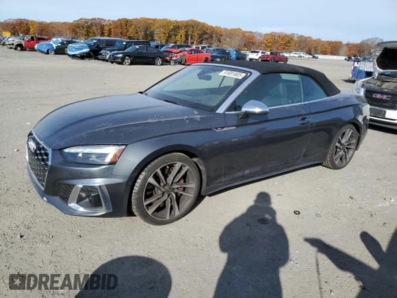 ✅ 2023 Audi S5 Prestige • VIN: WAUY4GF56PN003319 • Lot: 91691805. Listed on Copart with 19,202 mi. Free auction sales archive from the USA and detailed vehicle history report at DreamBid. Image 1.
