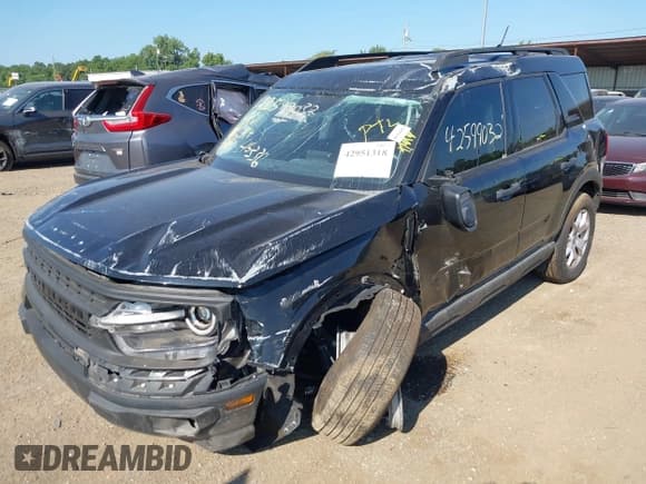 ✅ 2021 Ford Bronco Sport • VIN: 3FMCR9A64MRA34874 • Lot: 42951318. Wystawiony na IAAI z przebiegiem 46 336 mil. Bezpłatny archiwum sprzedaży aukcyjnych z USA i szczegółowy raport historii pojazdu na DreamBid. Zdjęcie 2.