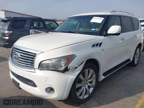 ✅ 2014 Infiniti QX80 • VIN: JN8AZ2NE6E9063136 • Лот: 42233348. Опубликован ранее на IAAI с пробегом 145 988 миль. Бесплатный доступ к архиву аукционных продаж из США и подробный отчёт об истории автомобиля на DreamBid. Изображение 2.