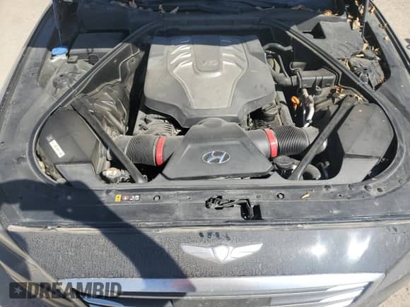 2015 Hyundai Genesis 5.0L with VIN KMHGN4JF0FU016898, listed as a Copart auction lot 73012144 with 102,729 mi miles and Salvage title. Bid and sale history available at DreamBid. Image 11.