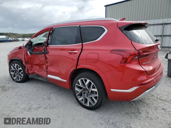 2022 Hyundai Santa Fe Calligraphy with VIN 5NMS54AL9NH477656, listed as a Copart auction lot 85307135 with 36,317 mi miles and Salvage title. Bid and sale history available at DreamBid. Image 2.