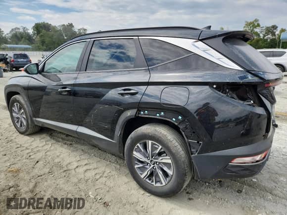 2023 Hyundai Tucson Blue z VIN KM8JBCA18PU084879, wystawiony jako Copart lot #71151435 z przebiegiem 13 377 mil mil oraz Szkoda całkowita • Salvage title. Historia ofert i sprzedaży dostępna na DreamBid. Obrazek 2.