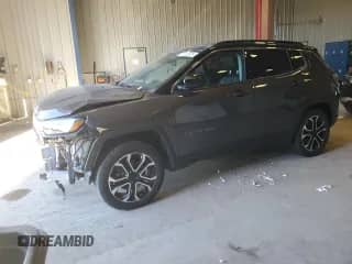 2022 Jeep Compass Limited с VIN 3C4NJDCBXNT224684, выставлен на аукционе Copart как лот 80630005 с пробегом 51 527 миль миль и На запчасти • Non repairable. История ставок и продаж доступна на DreamBid. Изображение 1.