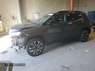 ✅ 2022 Jeep Compass Limited • VIN: 3C4NJDCBXNT224684 • Lot: 80630005. Wystawiony na Copart z przebiegiem 51 527 mil. Bezpłatny archiwum sprzedaży aukcyjnych z USA i szczegółowy raport historii pojazdu na DreamBid. Zdjęcie 1.