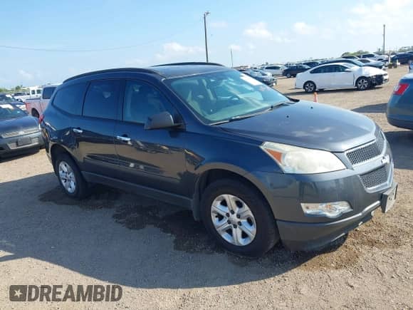 2011 Chevrolet Traverse LS z VIN 1GNKRFED9BJ164638, wystawiony jako IAAI lot #43484921 z przebiegiem 151 914 mil mil oraz . Historia ofert i sprzedaży dostępna na DreamBid. Obrazek 1.